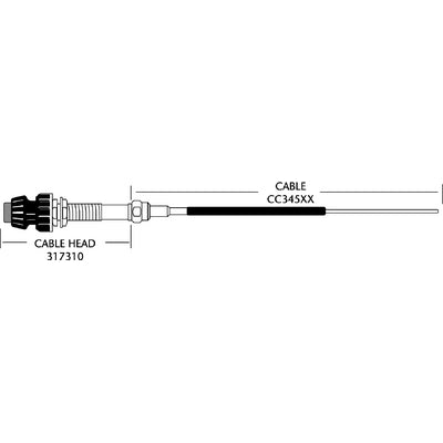 Seastar CC34505 33lv Cont Cab No Hub 5' - LMC Shop