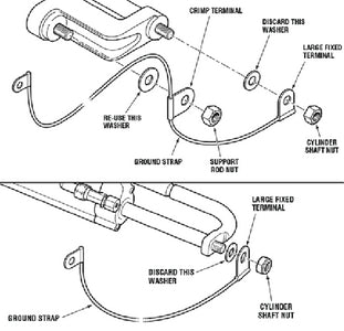 Seastar HA5477 Grounding Strap-O/b Hyd Cyl - LMC Shop