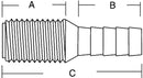 Forespar 905008 1 -1  Hose Adaptor Cf252 - LMC Shop