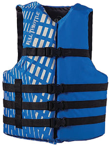 Full Throttle 112000-500-004-14 Pfd Adult Universal Nylon Blu - LMC Shop