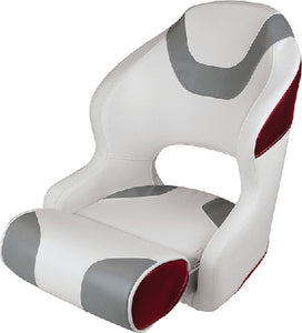 Wise Seating 3315-1774 Baja Bucket Seat Wht Grey Red - LMC Shop
