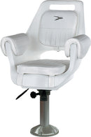 Wise Seating 8WD007-710 Chair-Pilot W15  Pedestal  Wht - LMC Shop
