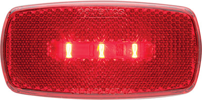 Optronics MCL32RBBP Ledmark Lght Ovl Blk Bse Red - LMC Shop