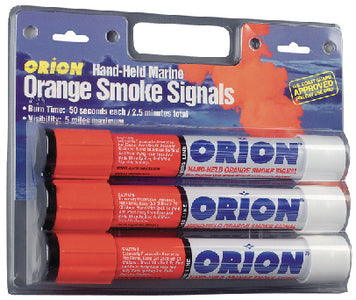 Orion Safety Products 958 Hand Held Orange Smoke 3/card - LMC Shop