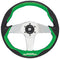 Uflex GRIMANI G/S Steering Whl-Green Grip Silvr - LMC Shop