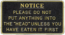 Bernard Engraving FP007 Please Do Not Put Anything In - LMC Shop