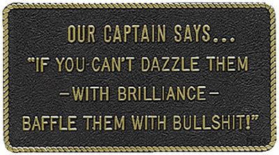 Bernard Engraving FP034 Our Captain says... - LMC Shop