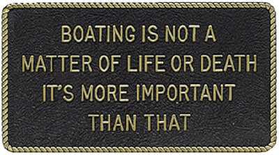 Bernard Engraving FP047 Boating Is Not a Matter Of - LMC Shop