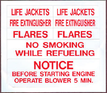 Bernard Engraving IL04 Safety Label Set 8/pk - LMC Shop