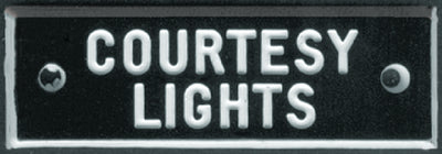 Bernard Engraving IP043 Nameplate-Courtesy Lights 5/pk - LMC Shop