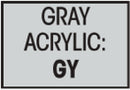 Attwood Marine 340GY 6' 54-60 Acryl Gray - LMC Shop