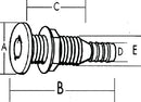 T-H Marine TH1502DP 1-1/2 Thru-Hull for Hose-White - LMC Shop