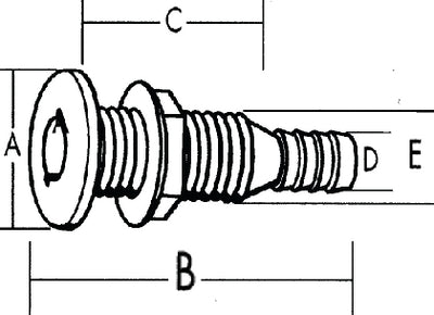 T-H Marine TH1502DP 1-1/2 Thru-Hull for Hose-White - LMC Shop