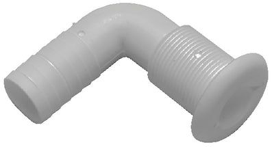 T-H Marine TH7592DP Thru Hull 3/4in 90d Hose Wht - LMC Shop