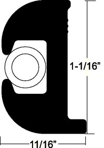 Taco Metals V11-0809BBK70-2 Rub Rail Kit Black 70ft - LMC Shop