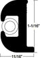 Taco Metals V11-0809BBK70-2 Rub Rail Kit Black 70ft - LMC Shop