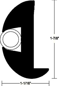 Taco Metals V11-2423BBK50-2 Flex Vinyl Rub Rail Kit 50'b - LMC Shop