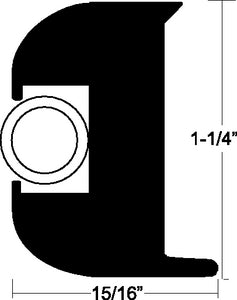 Taco Metals V11-3447BWK50-2 Flex Vinyl Rub Rail Kit 50'b - LMC Shop