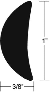 Taco Metals V21-0460BKA12D Rub Rail  Vinyl  12ft L - LMC Shop