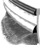 Taco Metals V21-0874WHA18 Rigid Spray Rail White 18' - LMC Shop