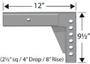 Progress Mfg 90-02-4800 2.5in Equalizer Hitch Shank4i - LMC Shop