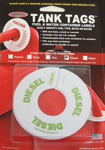 Hardline Products D-1 Tank Tags -Disk- Diesel - LMC Shop