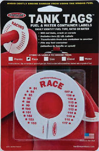 Hardline Products R1 Gas Id Label (Racing) 2pk - LMC Shop