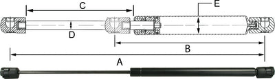 JR Products GSNI-6642 Gas Spring - LMC Shop