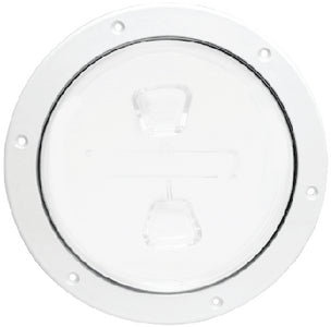 Beckson Marine DP40-W 4 White Screw-in Deck Plate - LMC Shop