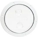 Beckson Marine DP64-W Deckplate 6in Wht Screw Nonski - LMC Shop