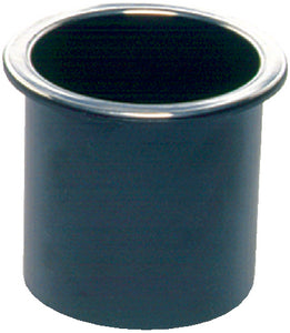 Beckson Marine GH33B1C Glass Holder Blk W/chrome Rim - LMC Shop
