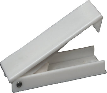 RV Designer E212 Catch-Baggage Door-Sq Wht 2pk - LMC Shop