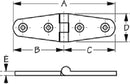 Sea-Dog Line 204390-1 Hinge Strap 3-7/8 Chr Brass - LMC Shop