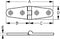 Sea-Dog Line 204390-1 Hinge Strap 3-7/8 Chr Brass - LMC Shop