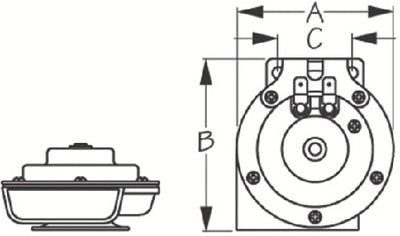 Sea-Dog Line 431310-1 Horn Mini Hidden - LMC Shop