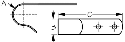 Sea-Dog Line 491130-1 Boat Hook Holder Ss     2/cd - LMC Shop