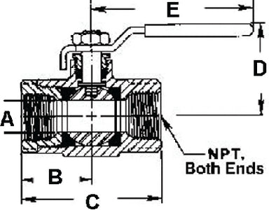 Conbraco_Apollo 78-248-10 Bronze Fuel Shut-Off 1/4 - LMC Shop