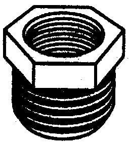 Brass Fittings RB10012 Hex Bushing 1x1/2 - LMC Shop