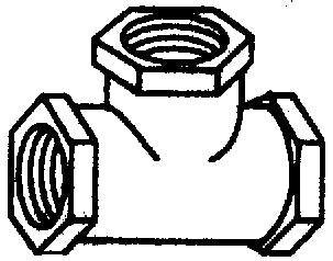 Brass Fittings TT12 Plastic Tee 1/2 - LMC Shop