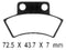 Emgo 91-48841 Pol Rr Brake Pad Set - LMC Shop