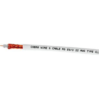 Cobra Wire B9058CU-05-100 Rg 58 Cu White 100' Length - LMC Shop