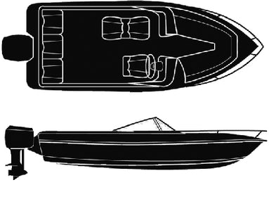 Seachoice 50-97401 17'6  V-Hull With O/b Cover - LMC Shop