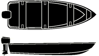 Seachoice 50-97641 12'6  V-Hull Fish Wide Cover - LMC Shop