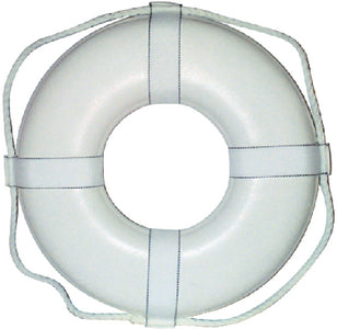 Cal-June GW-30 30  White Ring Buoy W/straps - LMC Shop