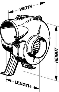 Jabsco 35515-0010 Par 12v Blower Flexmount 3 - LMC Shop