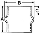 Trident Hose 270V5040SS Tri Sil Hmp Hose/clamps 5 To4 - LMC Shop