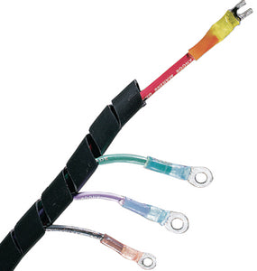 Ancor 452501 1/2  Black Spiral Wrap - 10' - LMC Shop