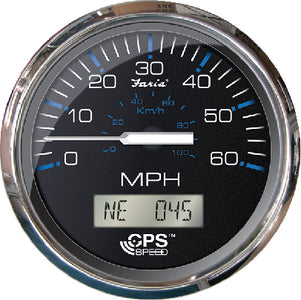 Faria F33726 Gps Speedo 60mph Ches Ss Black - LMC Shop