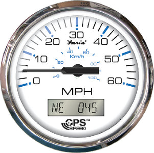 Faria F33829 Gps Speedo 80mph Ches Ss White - LMC Shop