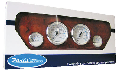 Faria KTF002 Gauge Set 4 Chespeak Ss Wht Ob - LMC Shop